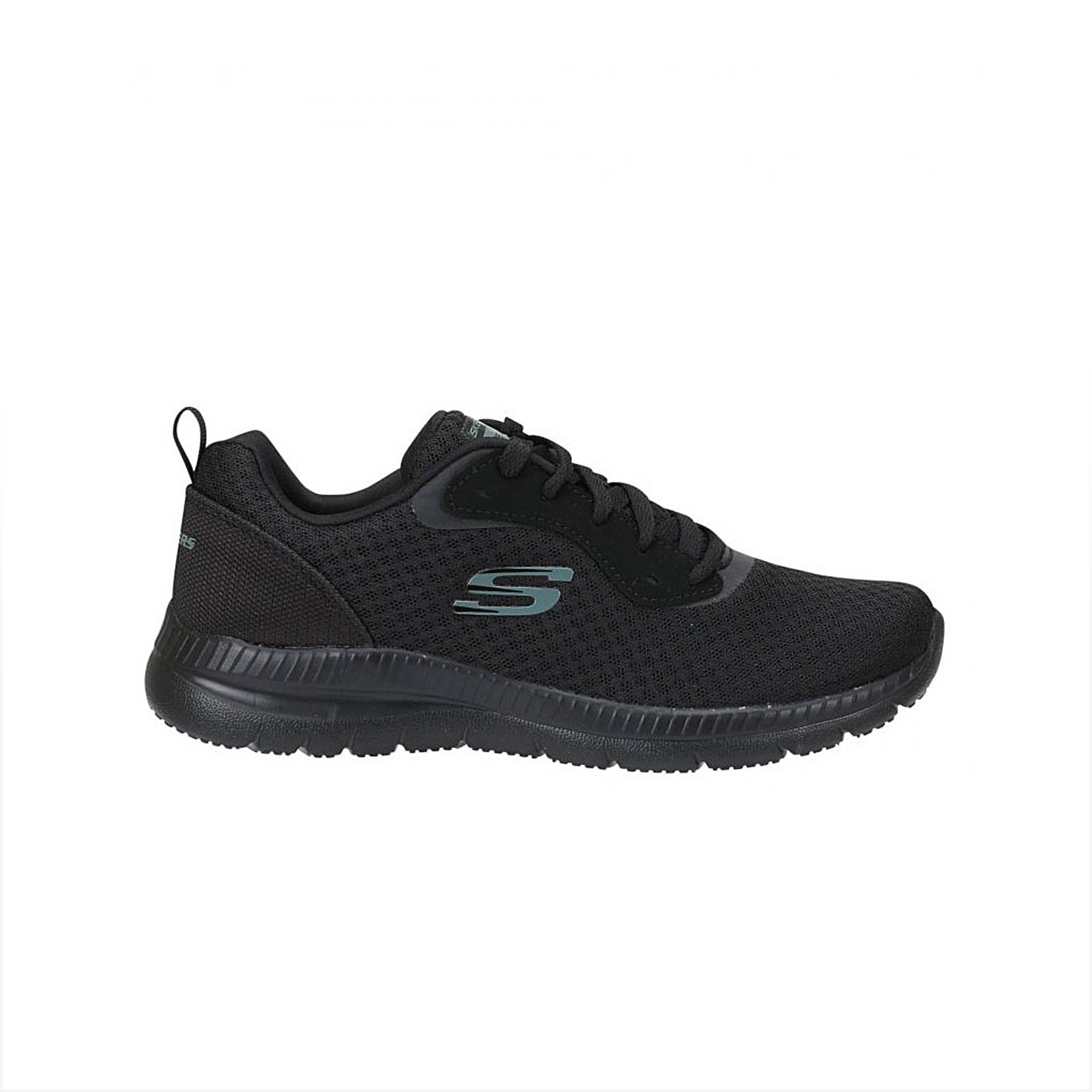 Skechers - MESH LACE UP W/ MEMORY FOAM - ΜΑΥΡΟ Γυναικεία > Παπούτσια > Αθλητικά > Παπούτσι Low Cut